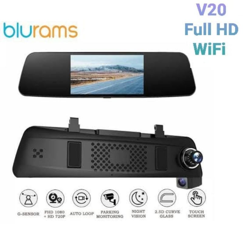 Blurams V20 Gps Car Dashcam Dash Camera Mobil Spion Kamera Mundur dJL1