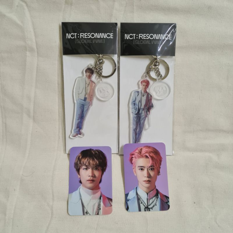 NCT 2020 RESONANCE ACRYLIC KEYRING AND PHOTOCARD SET JAEHYUN HAECHAN PC