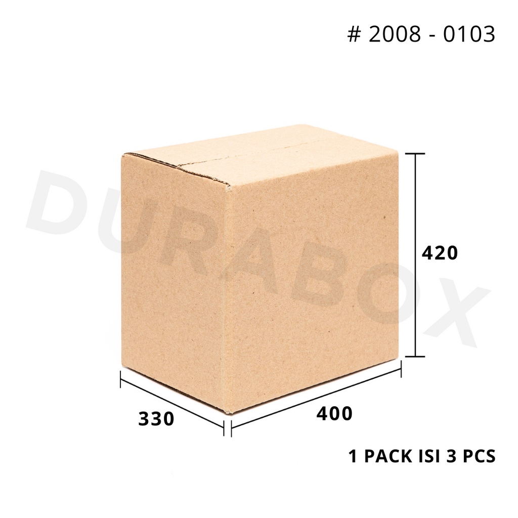 

40 x 33 x 42 cm A1 | KARDUS / KARTON BOX CORRUGATED - KEMASAN / PACKAGING / PACKING MAKANAN | #2008-0103