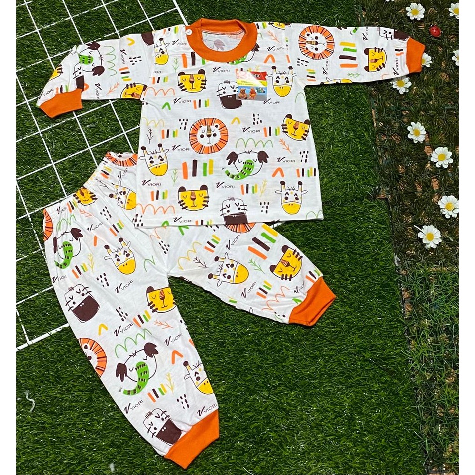 stelan baju bayi laki laki perempuan murah lucu motif dayak PANJANG 3-18bulan (ONE SIZE)