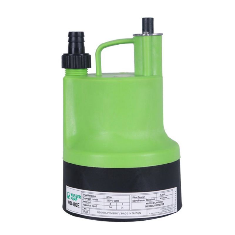 Wasser Submersible Pump Pompa Celup | Pompa Kolam | Pompa Air Mancur Untuk Air Bersih | WD-80E 80W