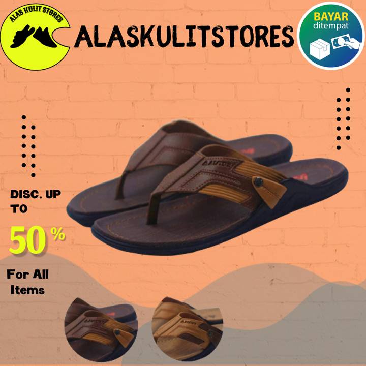 Sendal Pakalolo Pria Original Terbaru Selop Jepit Kulit Dewasa Ori 100% Slop Japit Kasual Wanita