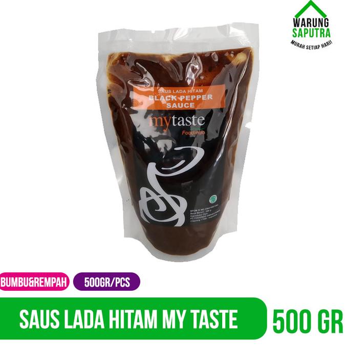 

+%+%+%] Saus Lada Hitam Black Pepper Sauce My Taste 500g
