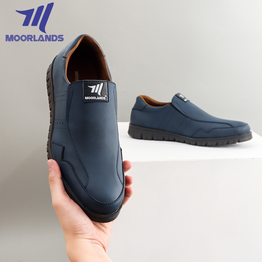 Sepatu Kasual Pria Sepatu Slip On Pria Sepatu Kerja Formal Pria Original MOORLANDS