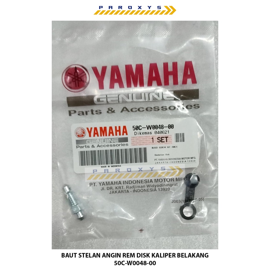 BAUT NEPEL BUANGAN STELAN ANGIN REM DISK KALIPER BELAKANG 50C-W0048-00 JUPITER MX 135 MX KING 150 OR