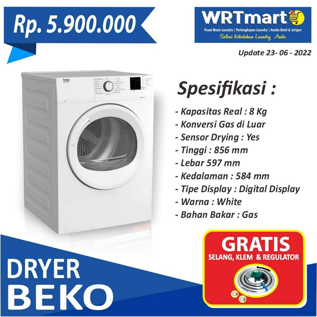 Mesin Pengering Pakaian | Dryer Mesin pengering pakaian Beko 8 kg Konversi Gas Laundry | Mesin Penge