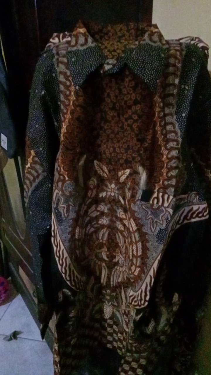 Kemeja Batik Pria Jumbo 4l-5l Atasan Baju Hem Pria Batik Big Size Lengan Panjang Ndr-ck