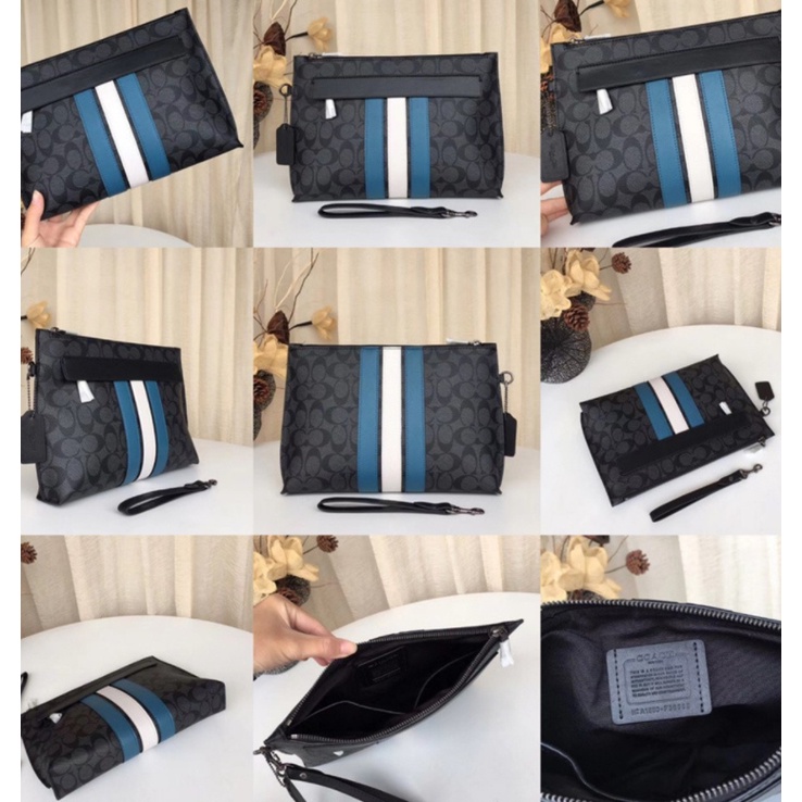 (grab) 32176 29508 28614 32162 38588 69213 72394 68332 coach cowhide with PVC material men and women clutch wrist bag