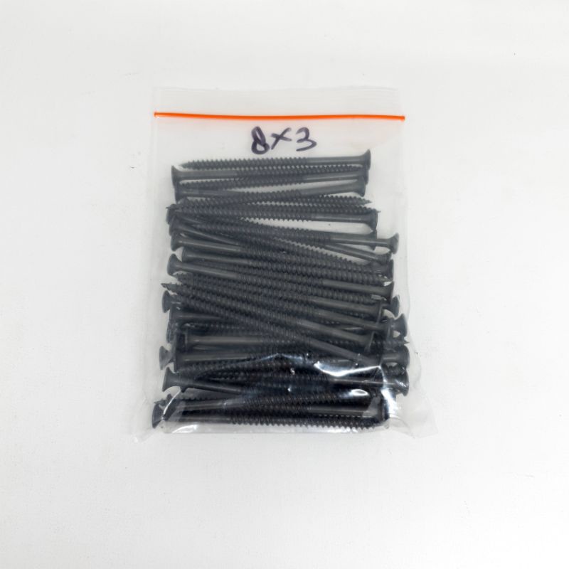 Skrup gypsum 6x1, 6x11/4, 6x11/2, 6x2,8x3 Zolo sekrup gypsum baut gipsum isi 50pcs-3