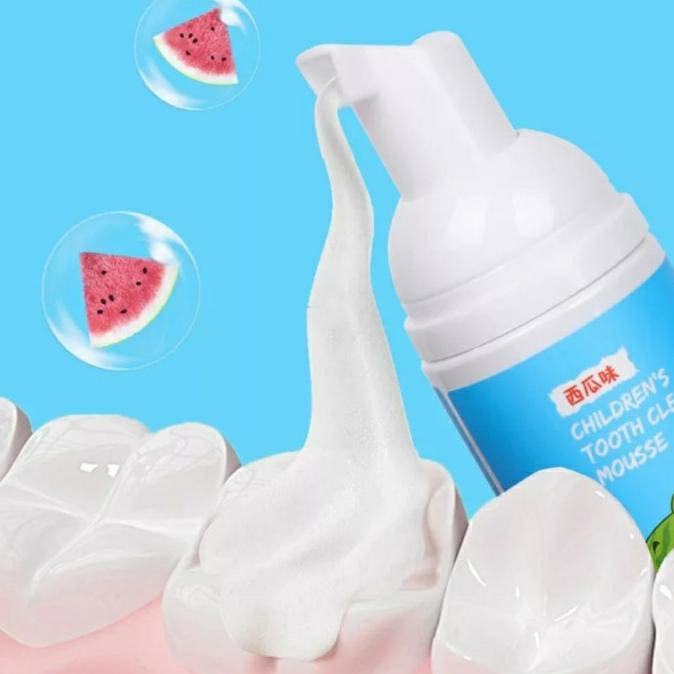 ODOL MOUSSE PASTA GIGI MOUSSE  PASTA GIGI SIKAT GIGI U 2-12 TAHUN ODOL FOAM ODOL MOUSEE  Pasta Gigi Foam / Kids Tooth Mousee untuk U shapeed Sikat Gigi U - Watermelon strawberry  Pasta Gigi Odol Sikat Gigi U / Toothpaste Mousse ODOL FOAM PASTA GIGI FOAM