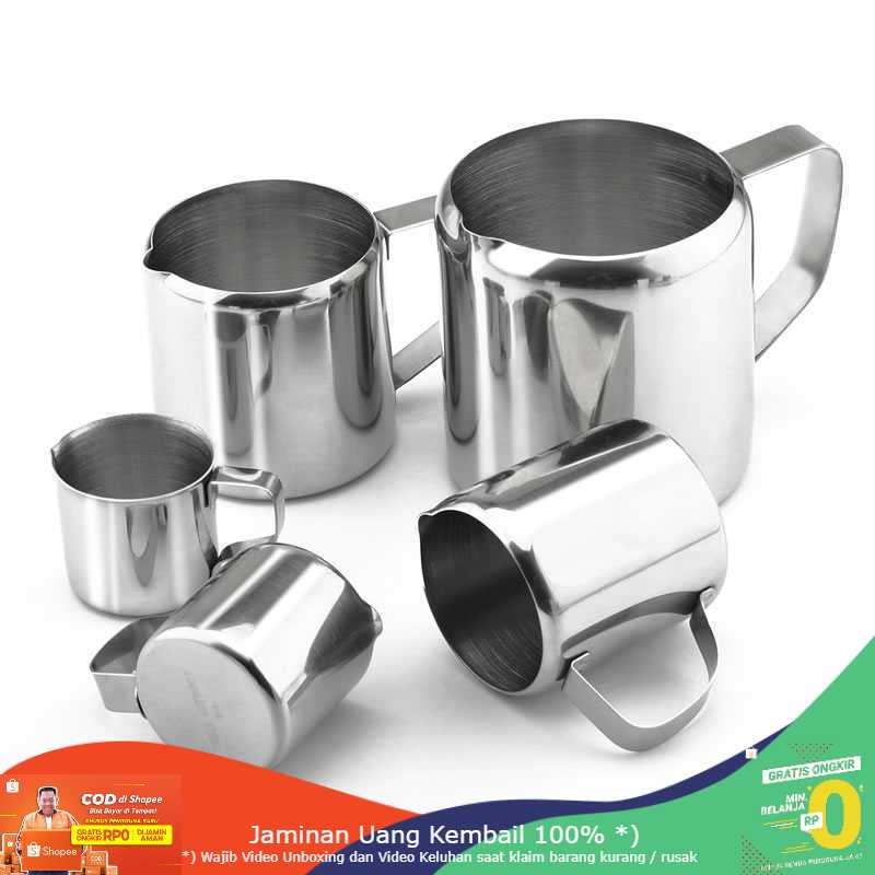 (BISA COD) RVOSTR DROHOEY Gelas Pitcher Kopi Espresso Latte Art Stainless Steel - S06HG