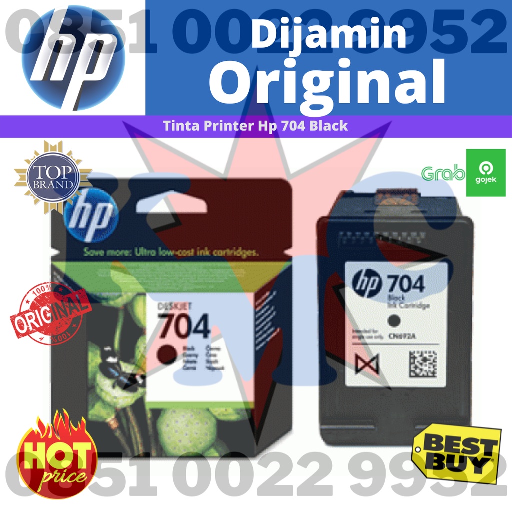 HP TINTA 704 BLACK ORIGINAL - TINTA HP 704 BLACK