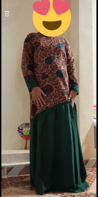 Gamis Batik Manggar, Padi,sekar,cantik,kubis,kipas,daun,kupu,nadine,gendis