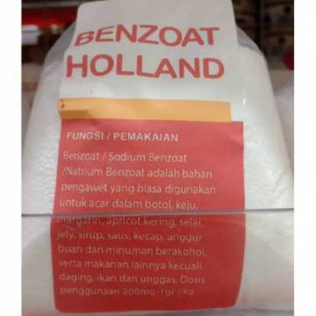 

Sodium Benzoate Benzoat Holland pengawet makanan minuman