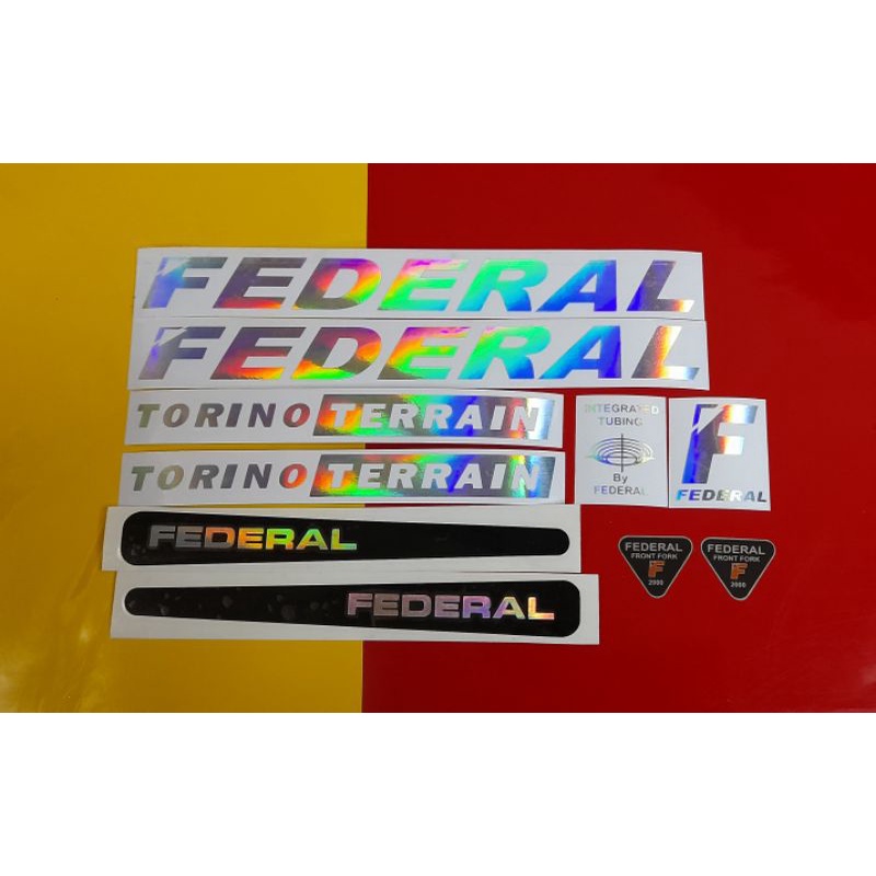 Stiker Sepeda Federal Torino Terrain Hologram