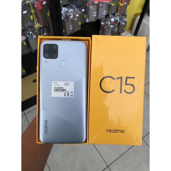 hp seken realme c15 4/64 fullset mullus no minus