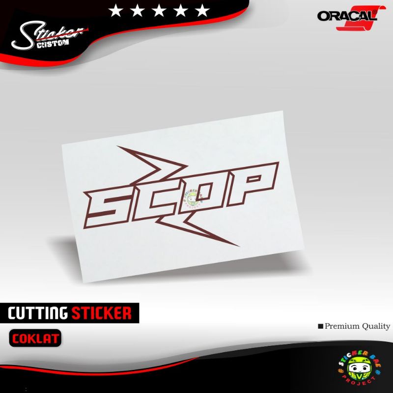 sticker scop scoopy sticker motor matic cutting sticker