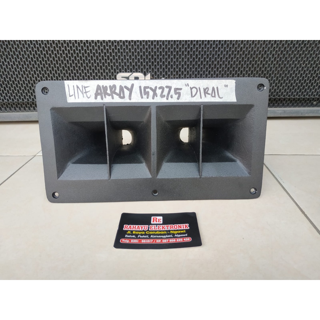 CORONG TWEETER LINE ARRAY 27,5 X 15 DOBEL DIRAL ALUMUNIU MODEL BAUT