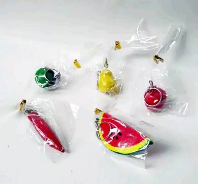 Souvenir gantungan kunci buah 1 pcs