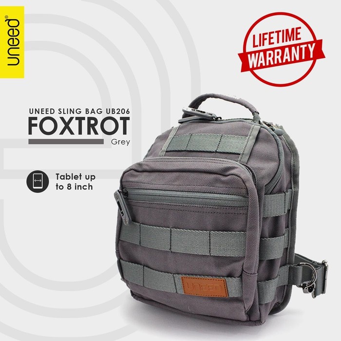 UNEED FOXTROT 2 Tas Selempang Pria / Tas Sling Bag - UB206 - GREY