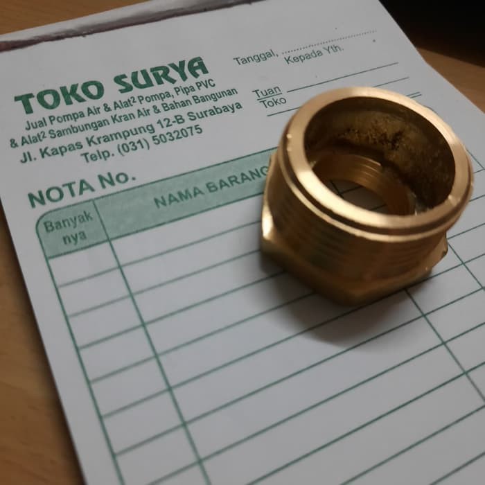 Verlop Ring Kuningan 1 x 1/2 Verlop Kuningan 1 x 1/2 Kuningan Tebal