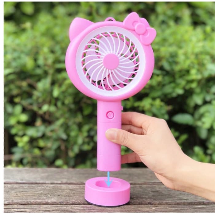 [NEW] Kipas Angin Mini Genggam Karakter / Mini Fan Portable With LED Light