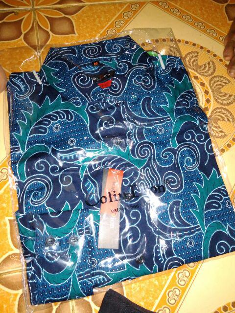 Kemeja Batik Pria Modern Lengan Panjang Casual Modis Slim Fit Trendy Masa Kini Bcl 286