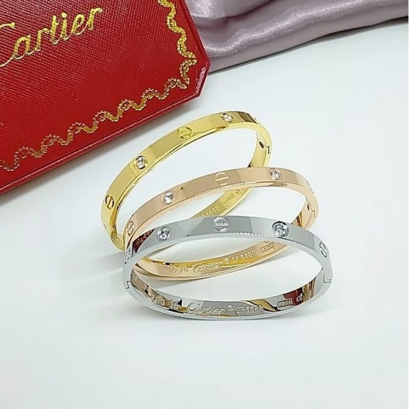 GG Gelang Bangle Embossing Titanium#GB-104