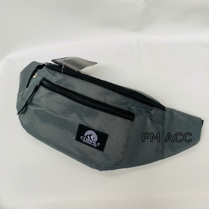Tas Selempang Pria Tas Waistbag Keren TerMurah &amp; Terbaru 2020-ABU ABU