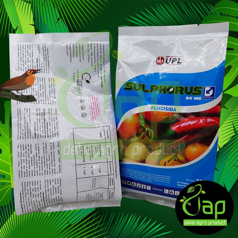 FUNGISIDA SULPHORUS 80WG 500GRAM