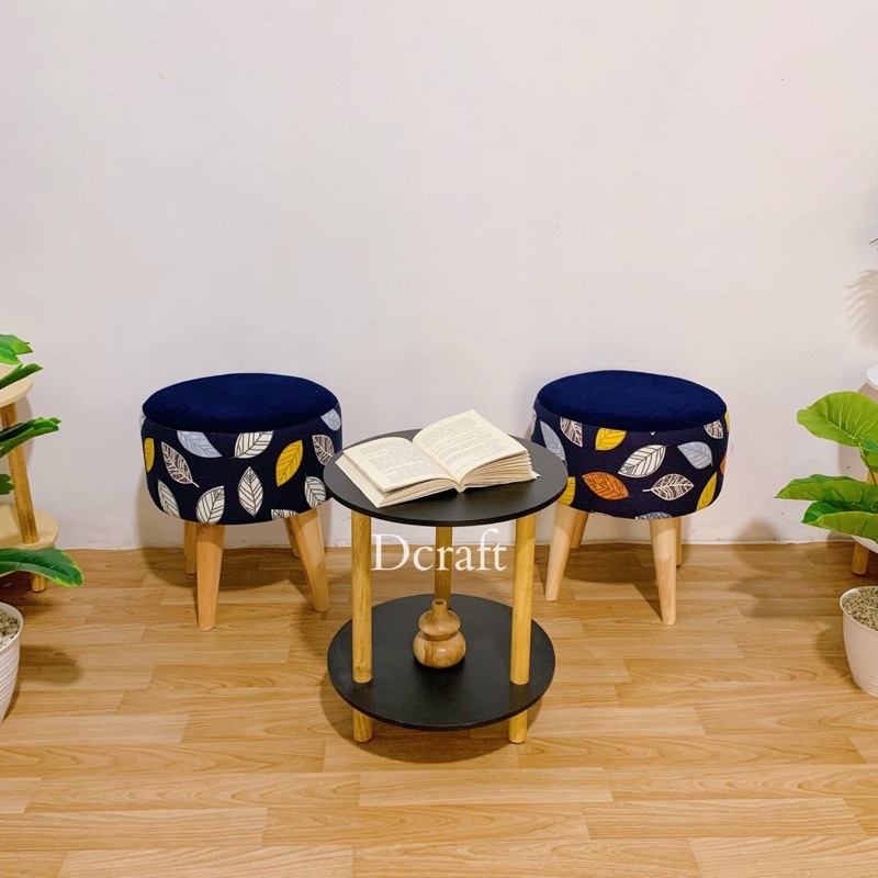 MEJA KURSI STOOL SET ISI DUA SET STOOL MEJA PREMIUM STOOL KANCING KOMBINASI SET