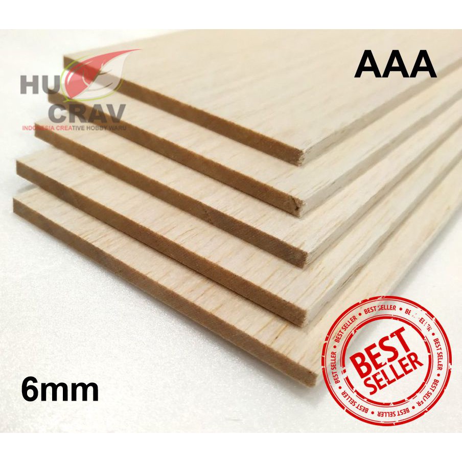

Balsa sheet tebal 6mm 10cm x 100cm Kayu Maket murah Diorama Arsitek