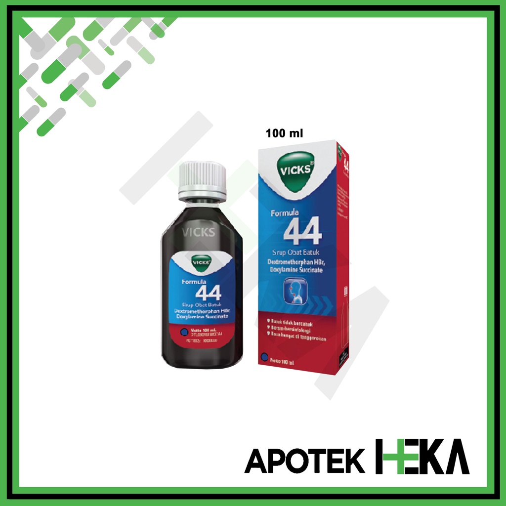 Vicks Formula 44 - Sirup Obat Batuk Tidak Berdahak, Bersin Alergi (SEMARANG)