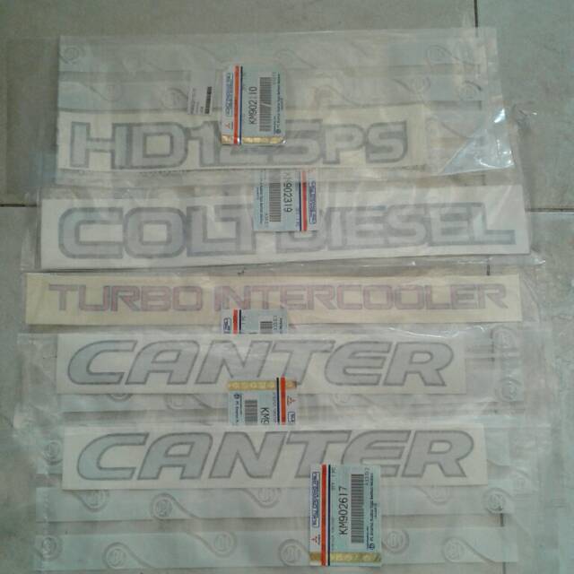 Stiker canter HD125ps set original KTB