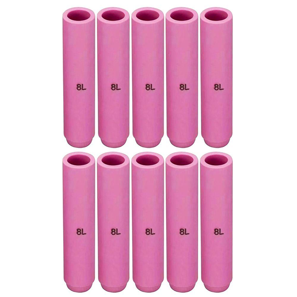 Solighter 5pcs Dipanjangkan Aksesoris Nozzle Keramik Torch Tip Nozzle Perisai Cup WP17 /18 /26