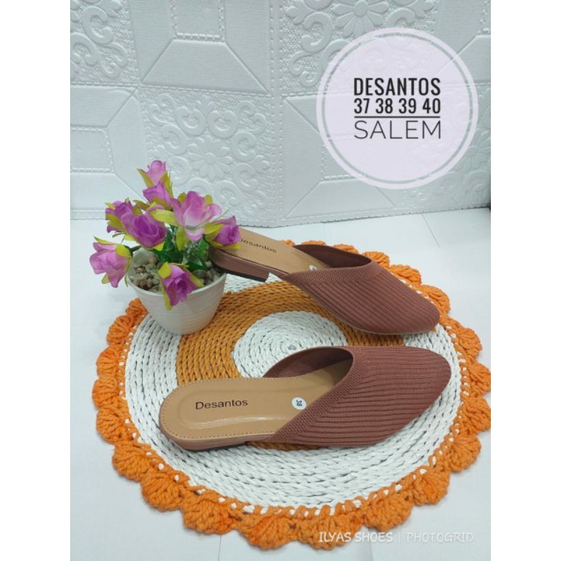 SANDAL DESANTOS HEELS PUMP RAJUT 2, realpict, good quality, free box