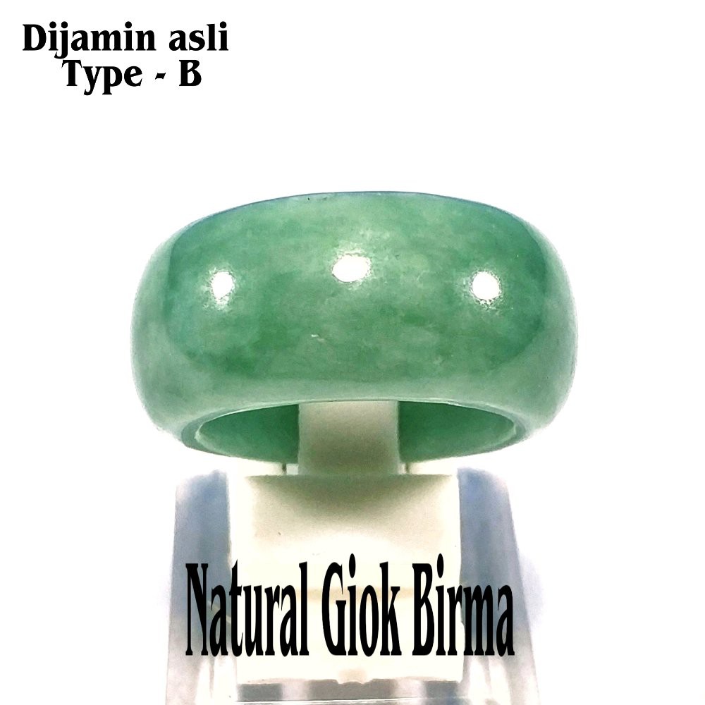 CINCIN BATU AKIK NATURAL GIOK BIRMA JADEITE JADE TYPE B