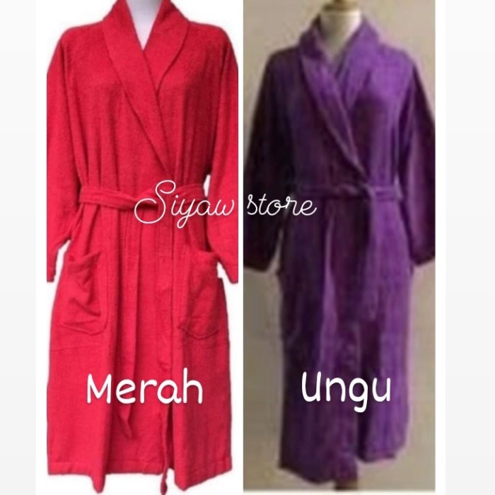 HANDUK KIMONO DEWASA WANITA & PRIA, BAHAN TEBAL SOFT IMPORT ( COUPLE )