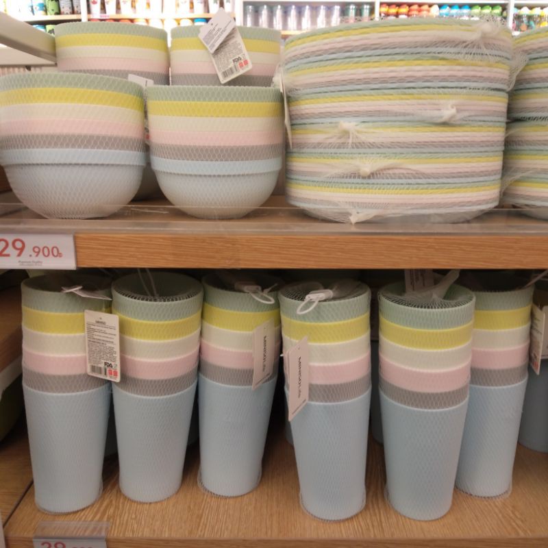 colorful eco-friendly plate 6 pack