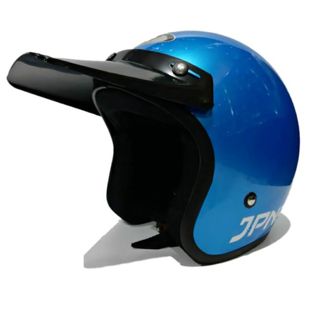 Helm Jpn Retro Arc Ice Blue Gloss pet panjang