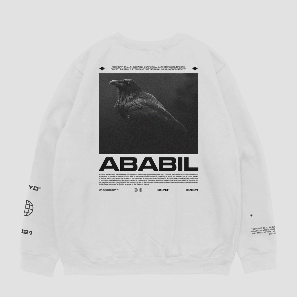 RSYD Ababil Bird - White Crewneck