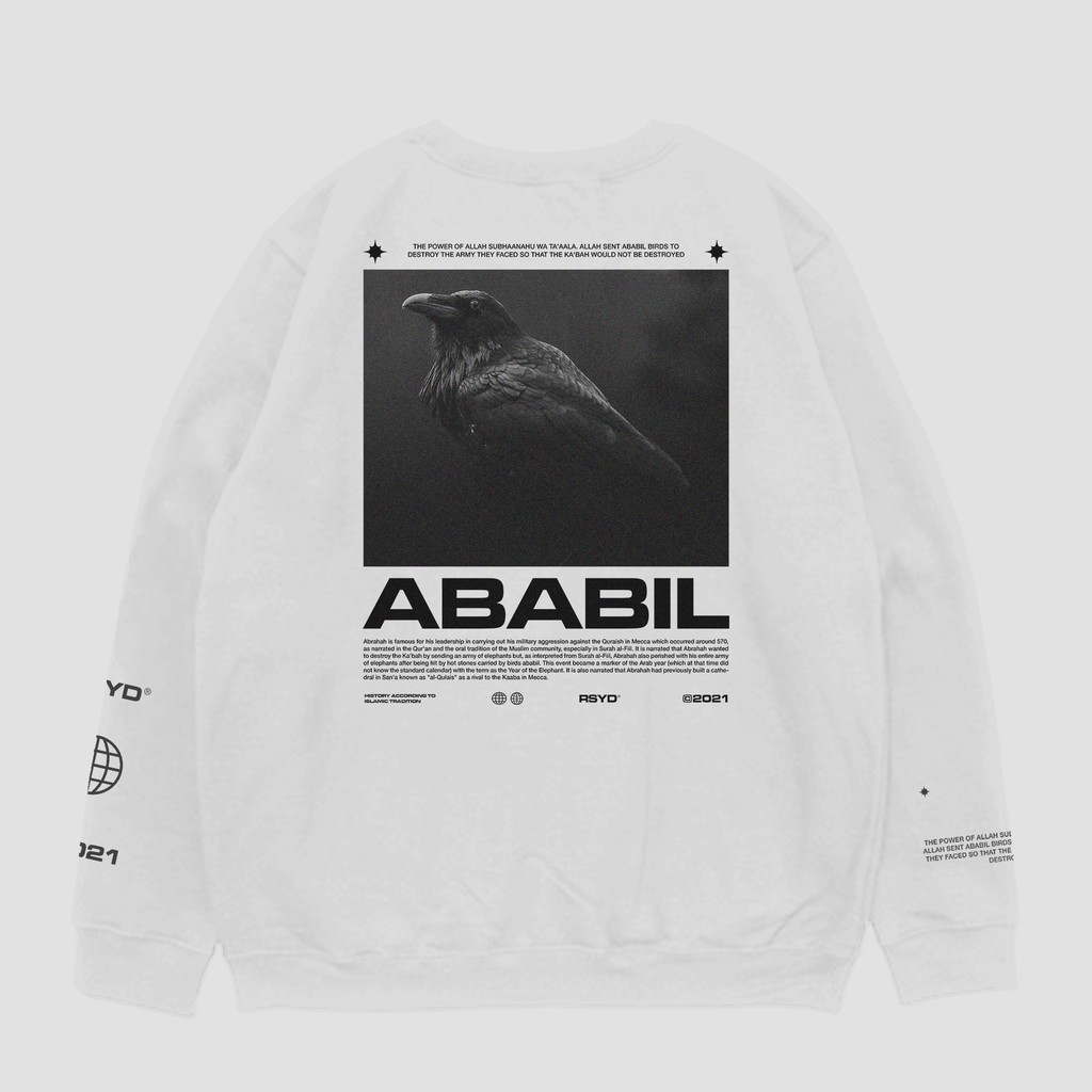 RSYD Ababil Bird - White Crewneck