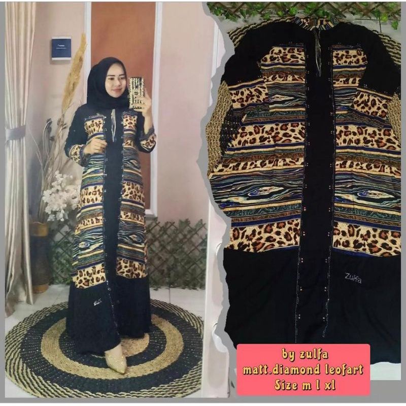ZULFA DRESS ORI / ZULFA LEOPARD/ HIKMAT