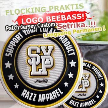 

PATCH RUBBER CUSTOM DESAIN BEBAS LABEL KARET SISTIM HOTMELT PENGERJAAN CEPAT DI BANDUNG