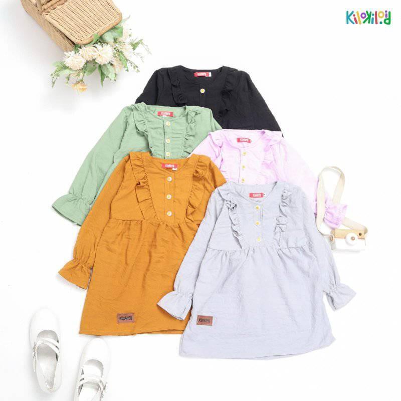 OneSet Crinkle Setelan Crinkle Anak Perempuan Usia 2 3 4 5 6 Tahun | set Cringkle / Cringkel Anak Muslimah kekinian