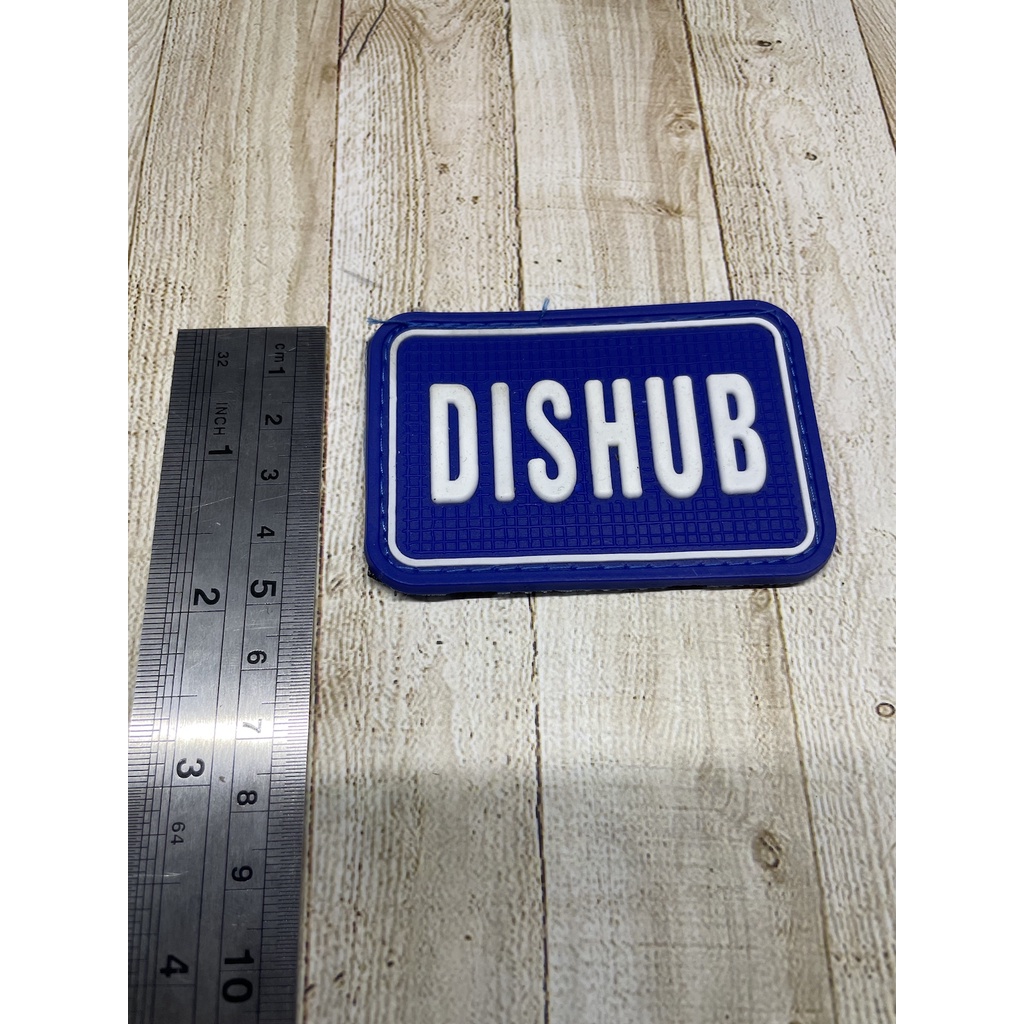 Patch Dishub - Patch Velcro Dishub - Prepetan Dishub - Velcro Karet - Biru