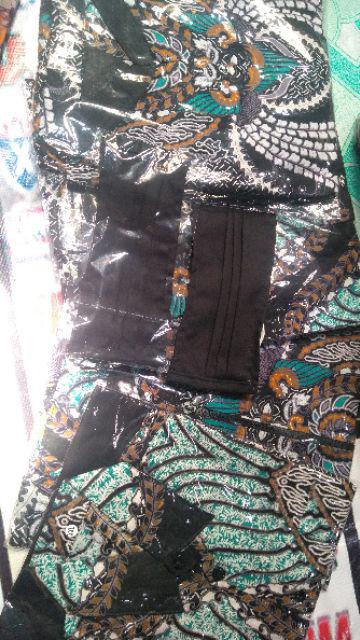 Batik Couple Keluarga Sania Ruffle Ori Ndoro Jowi Madu Hijau