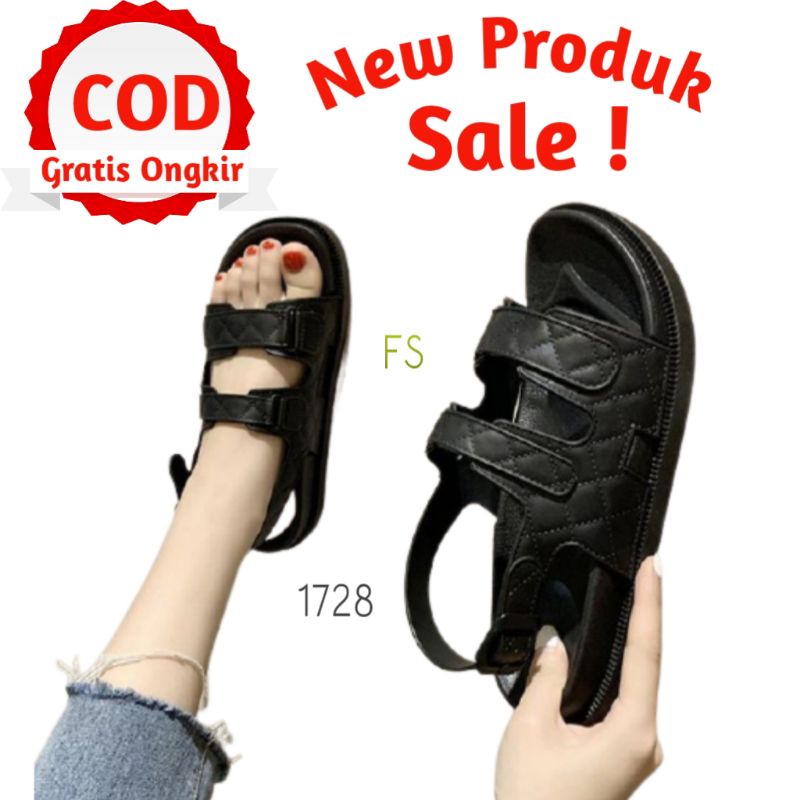 sandal jelly wanita balance korea 1728 / sandal gunung tali gladiator  kekinian