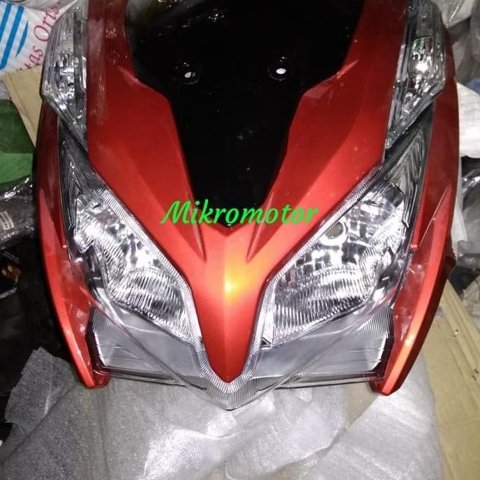 tameng depan besar kecil dan lampu depan vario techno 125 harapan44 Juara