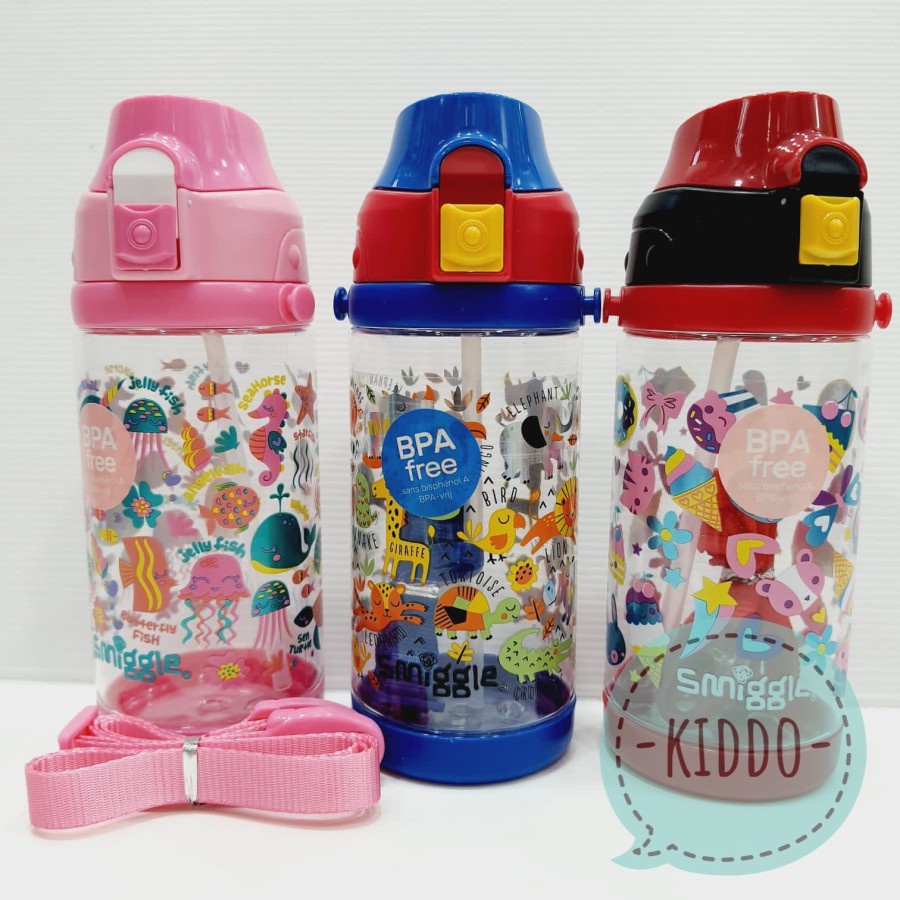 Botol minum smiggle - termos anak 450ml - WW2